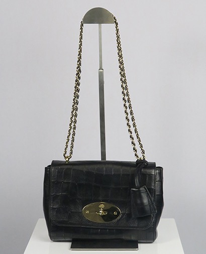 Lily crocodile embossed, front view